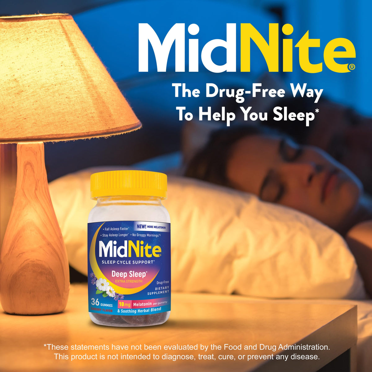 MidNite Deep Sleep Extra Strength 10 mg Melatonin - 36 Gummies - image 3