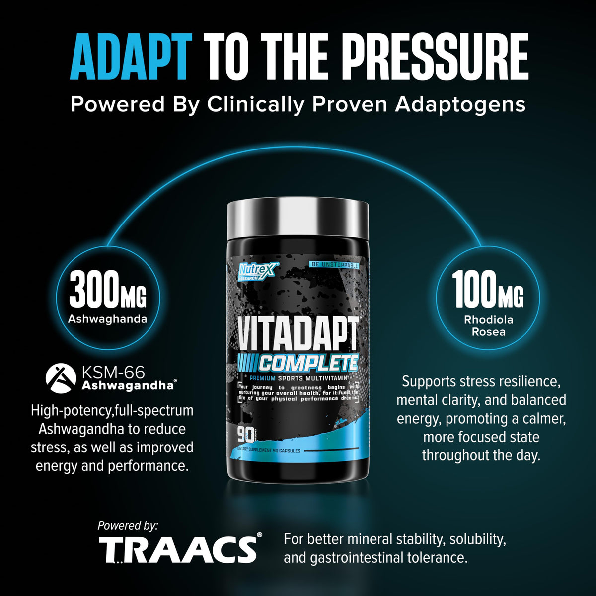 Nutrex Research Vitadapt Complete Sports Multivitamin for Men - 90 Capsules - image 5