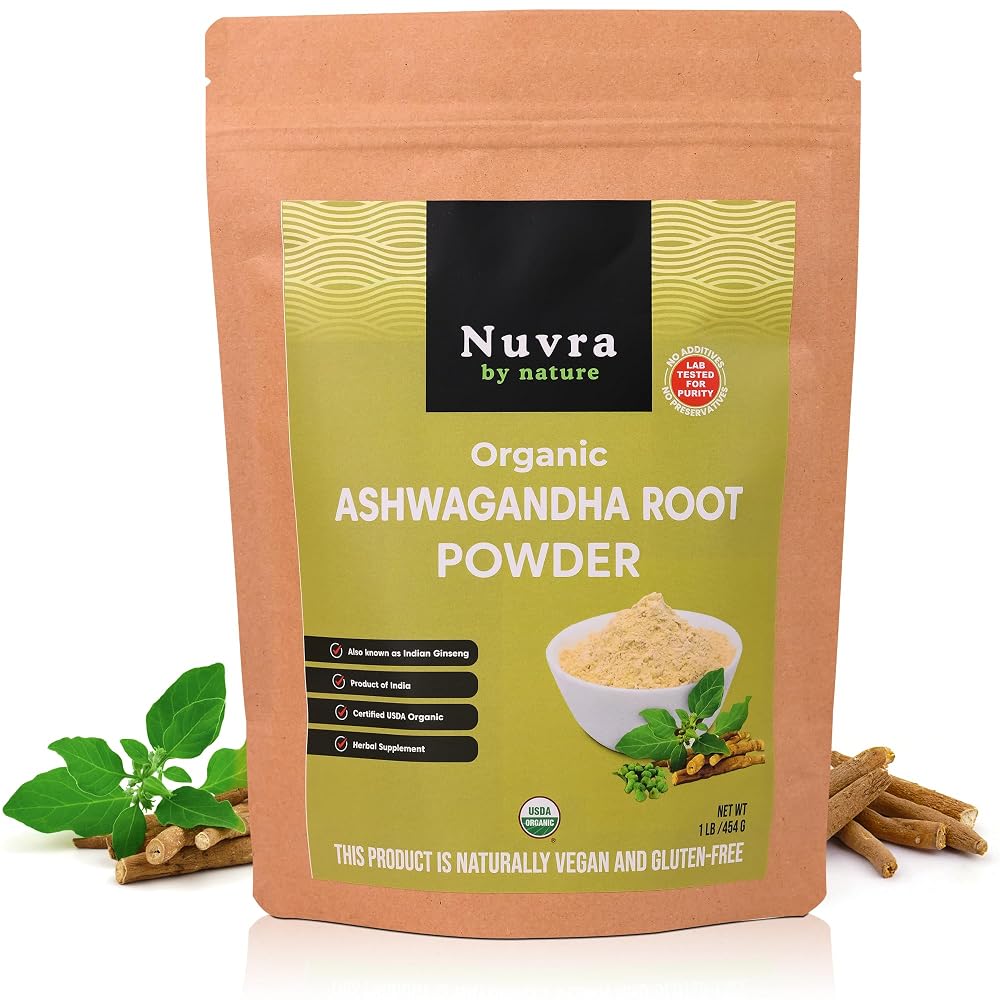 POWERFOODS BY NATURE Nuvra By Nature Organic Ashwagandha Root Powder - 16 oz