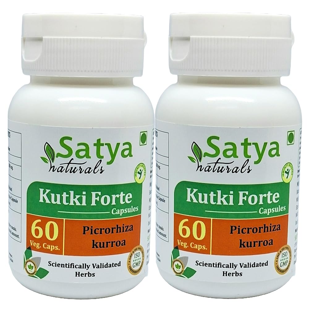 Satya Naturals Kutki Forte Capsules 500 mg. 60 Veg. Capsule