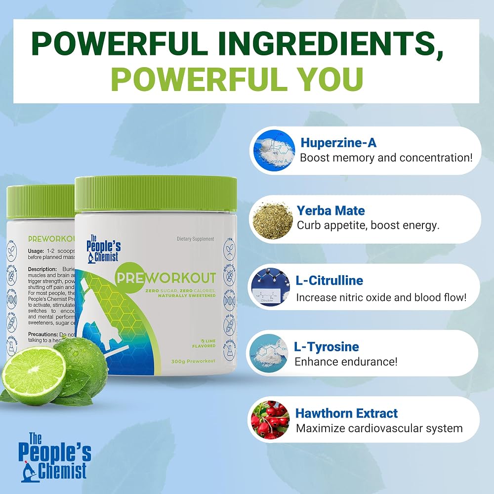 People's Chemist The Pre-Workout Powder Lime - 10.58 oz - image 7