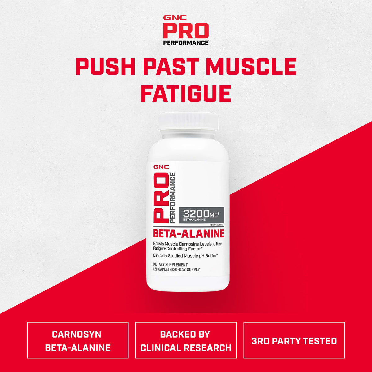 GNC Pro Performance Beta-Alanine - 120 Caplets - image 2