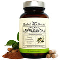 Herbal Roots Organic Ashwagandha Capsules Extra Strength - 60 Vegan Capsules