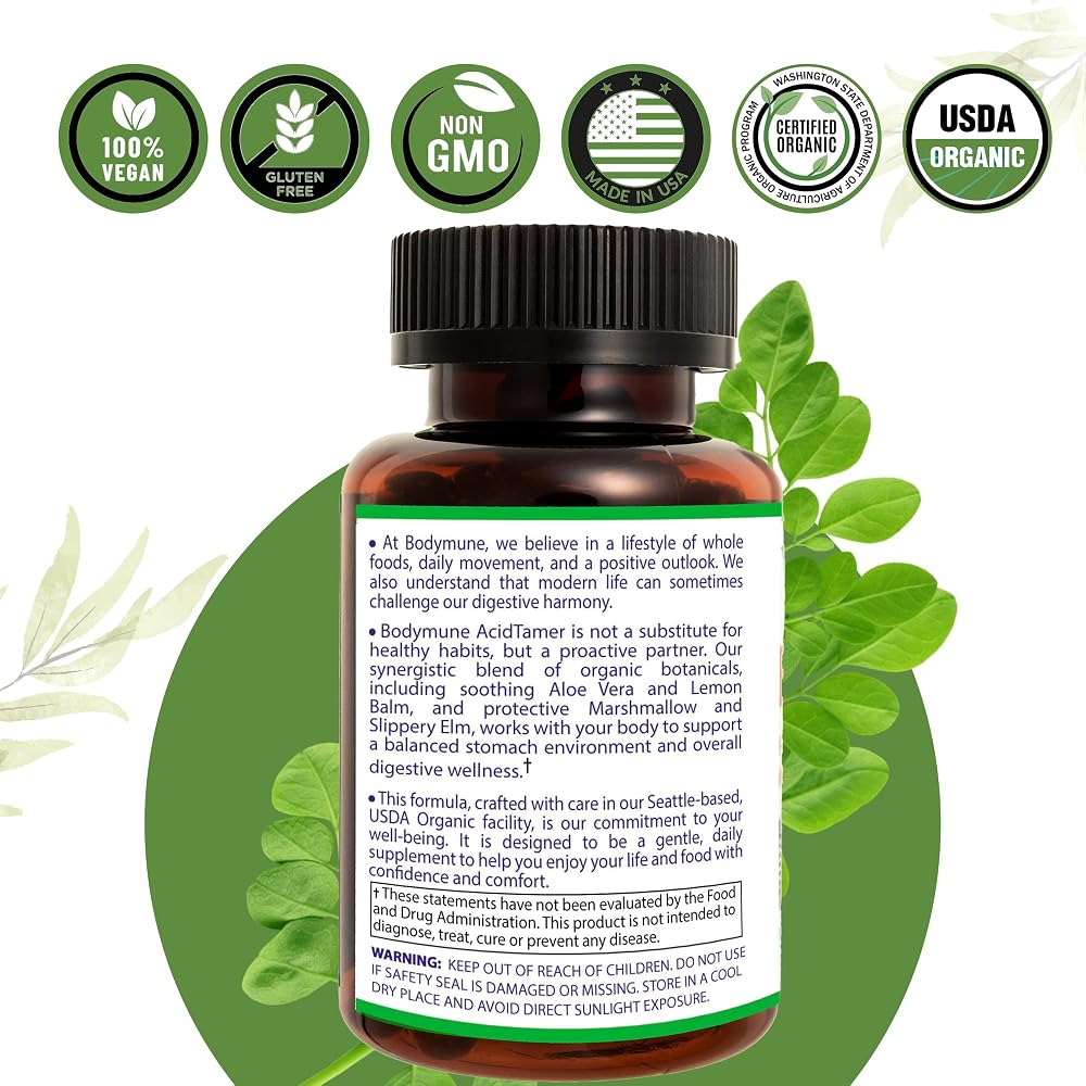 Bodymune AcidTamer Digestive Comfort Supplement - 30 Capsules - image 9