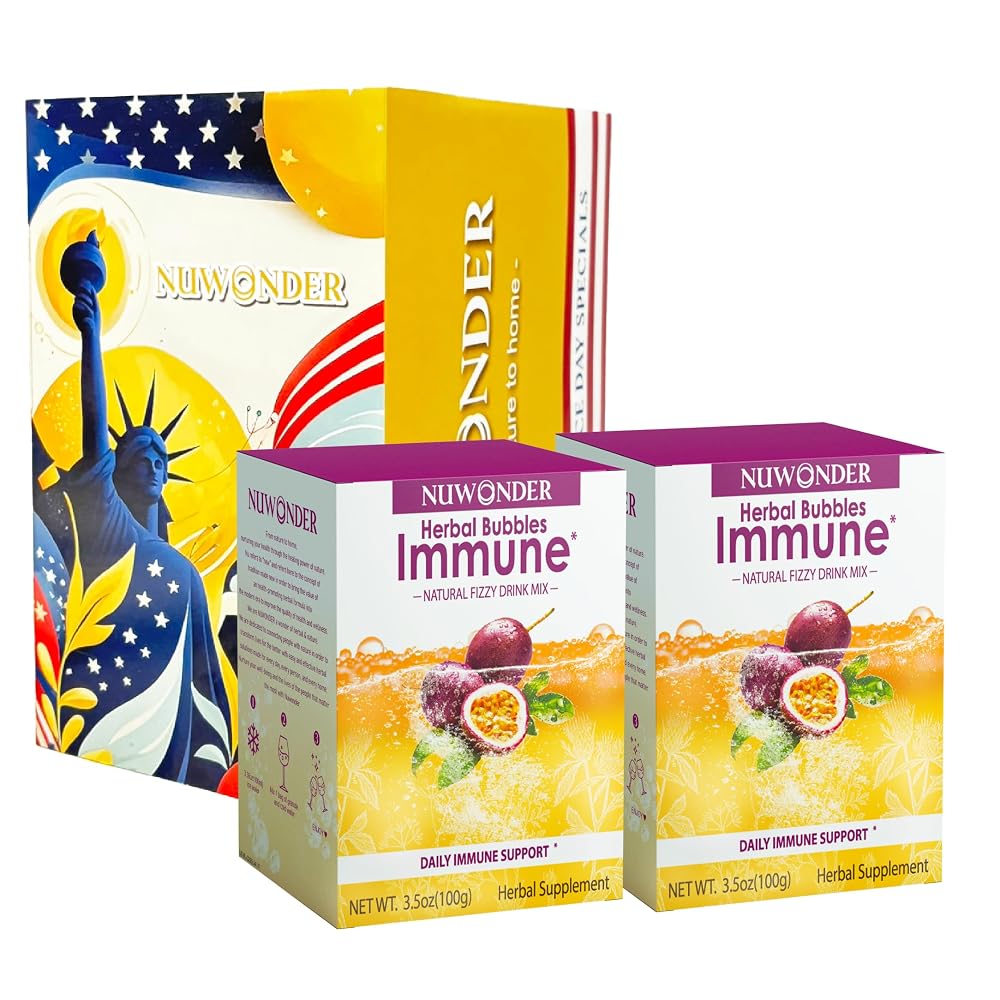 NUWONDER Immune Booster Fizzy Drink Mix Herbal Supplement - 10 Packs