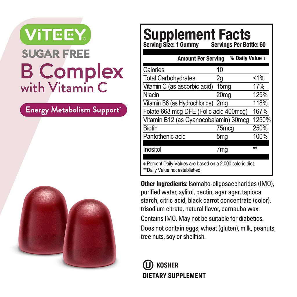 Viteey Sugar Free B-Complex Gummies