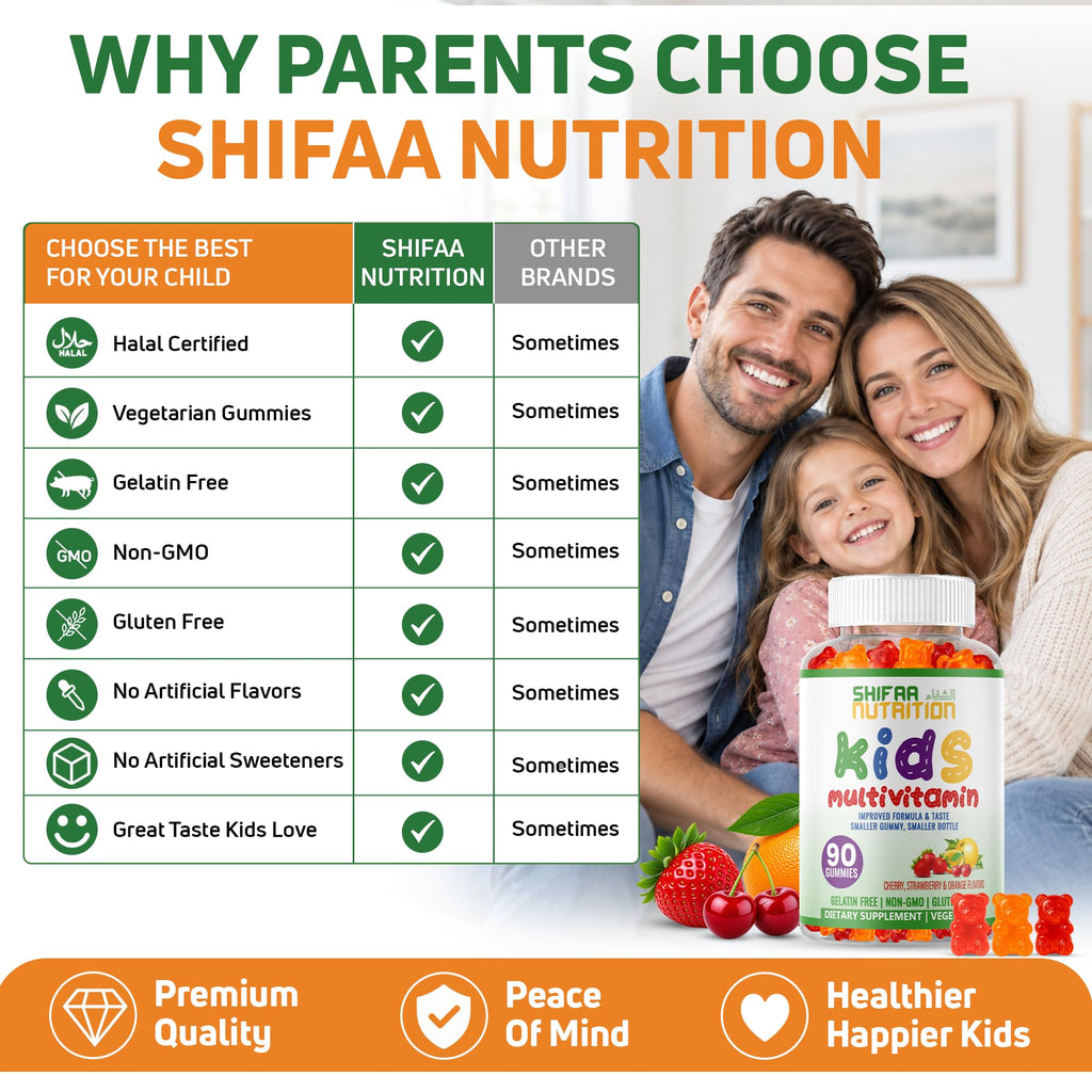 SHIFAA NUTRITION Halal Kids Multivitamin Gummies - 90 Count - image 7
