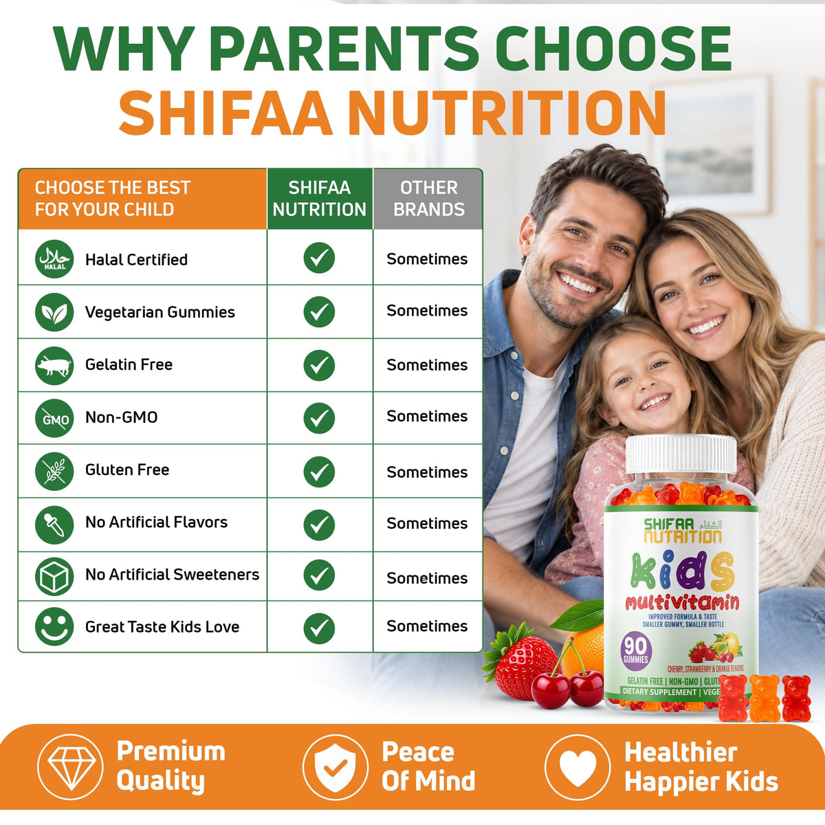SHIFAA NUTRITION Halal Kids Multivitamin Gummies - 90 Count - image 7