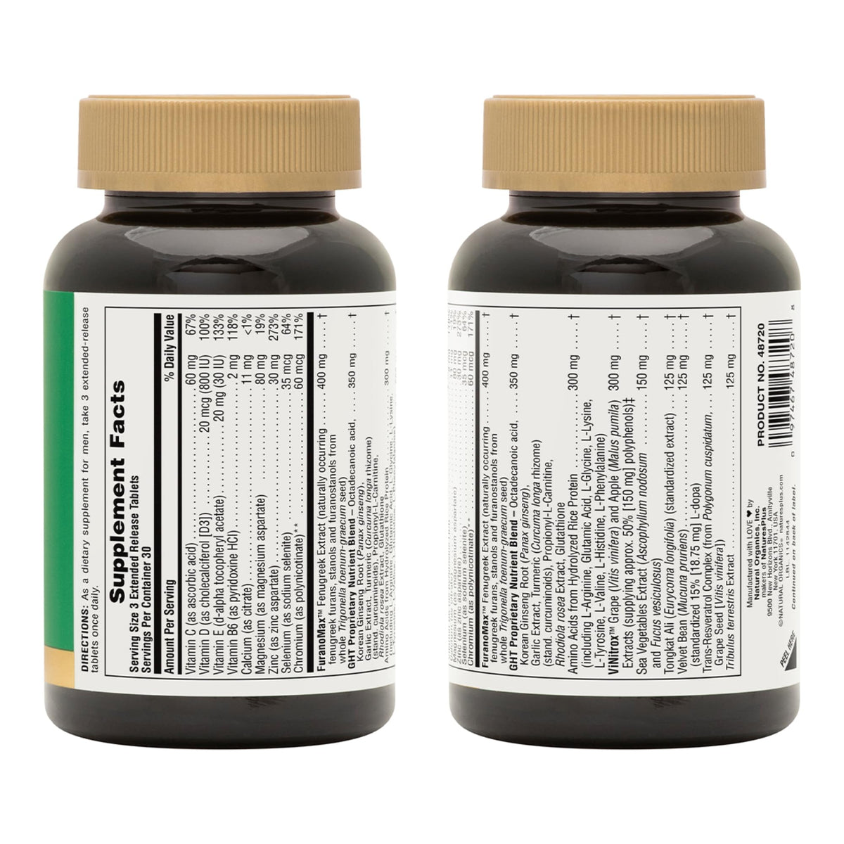 Nature's Plus Ultra GHT Male Extended Release Tablets - 90 Vegetarian - image 2