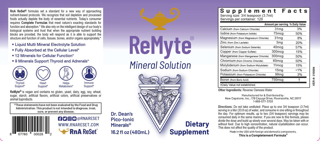 RnA ReSet - ReMyte Electrolyte Mineral Solution
