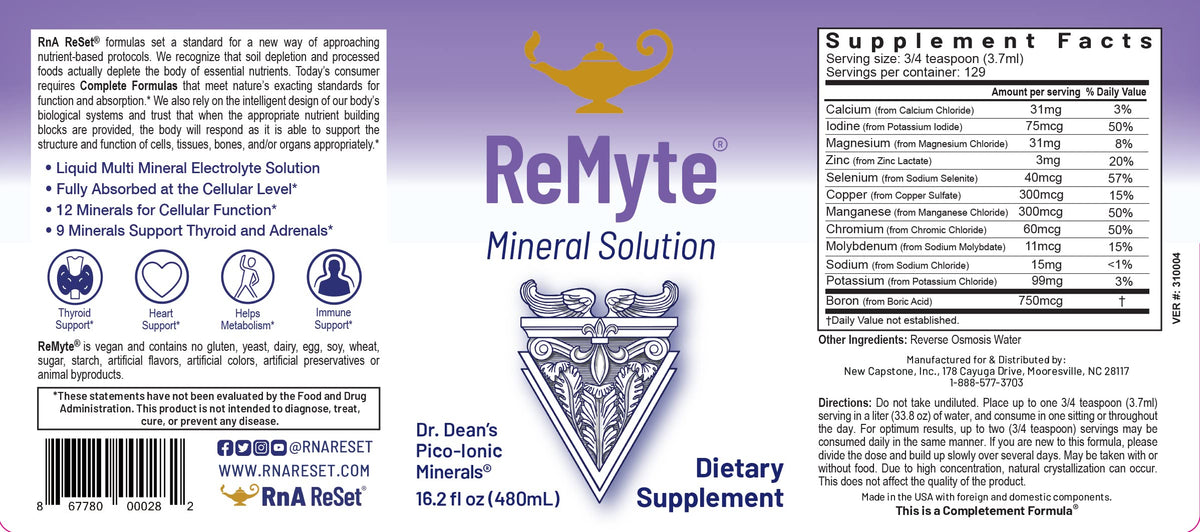 RnA ReSet - ReMyte Electrolyte Mineral Solution
