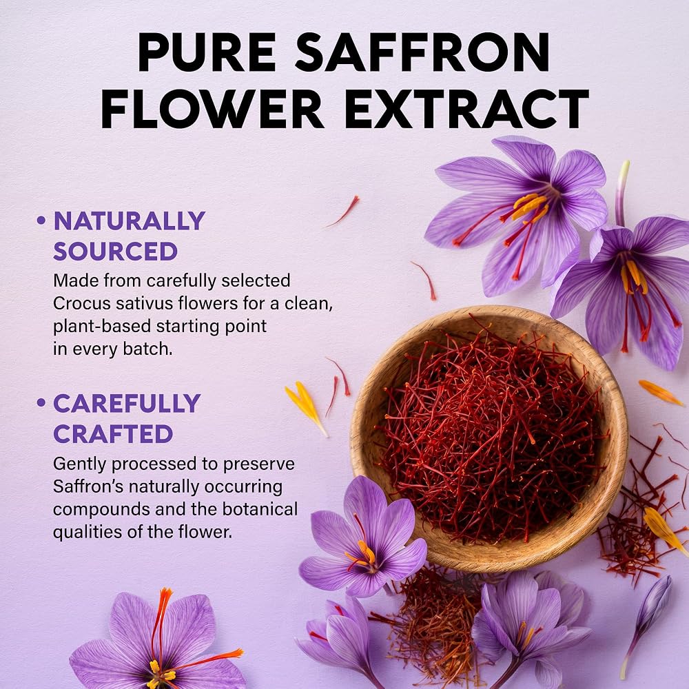 NUTRAHARMONY Natural Saffron Supplements - Pure Saffron Extract 88.5