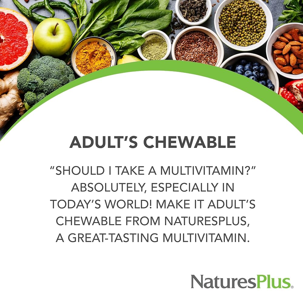 NaturesPlus Adult's Chewable Multivitamin, Red Berry - 180 Tablets - image 3