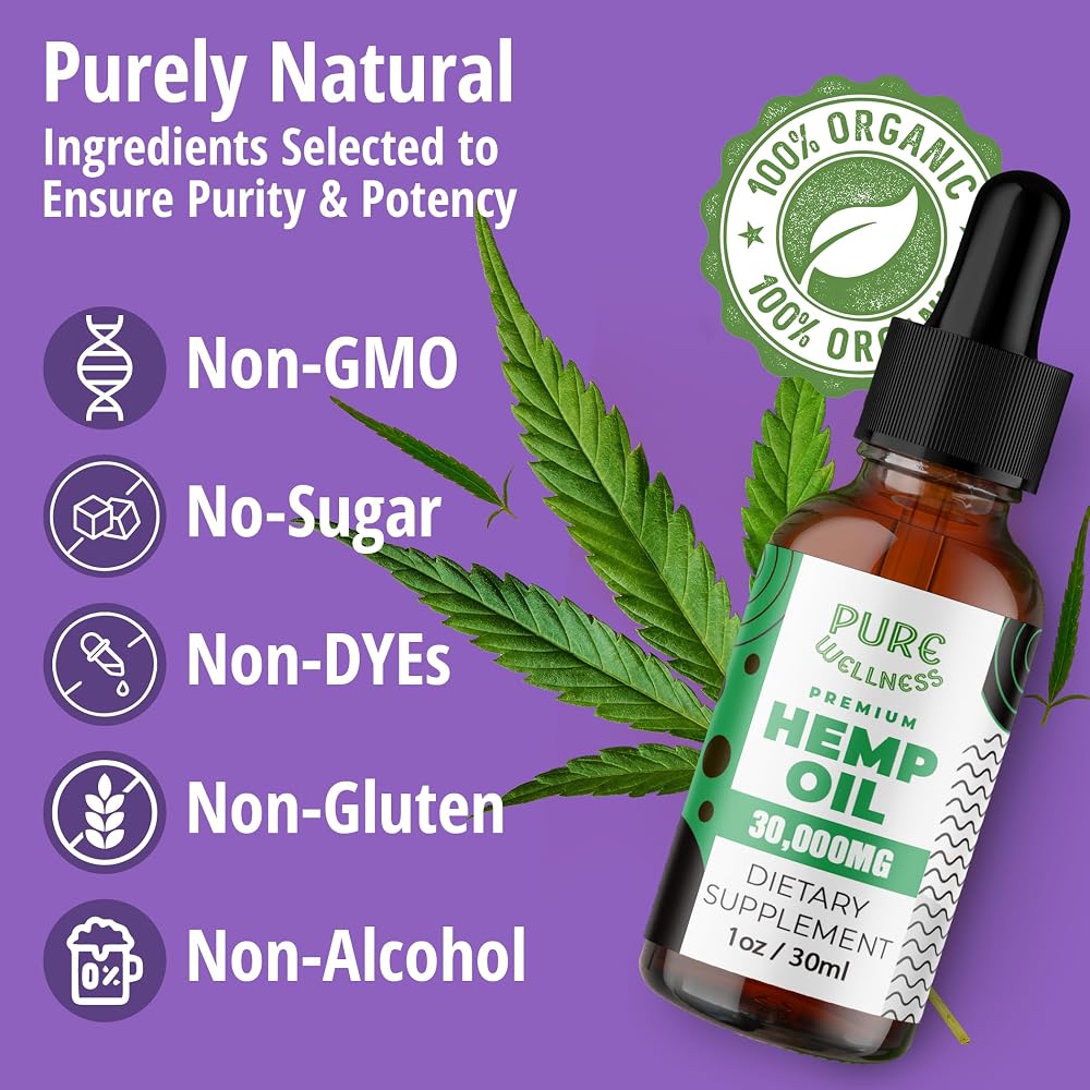 Pure Wellness Hemp Seed Oil Omega 3-6-9 - 6 Pack - image 4