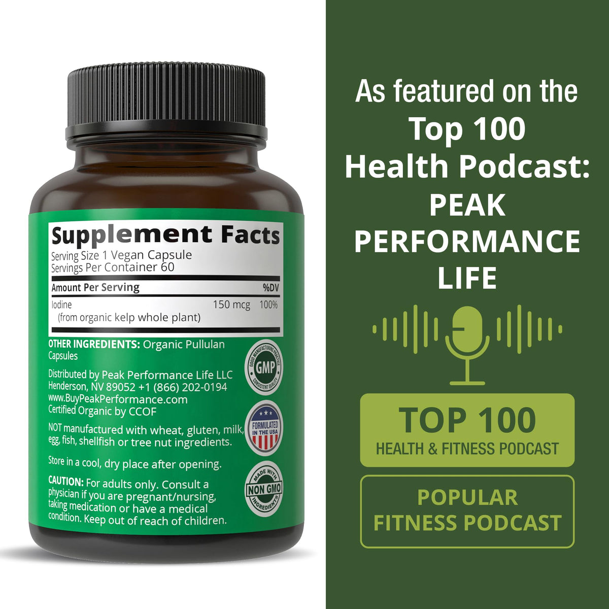 Peak Performance Raw Whole Food Iodine Supplement from Organic Kelp - image 6