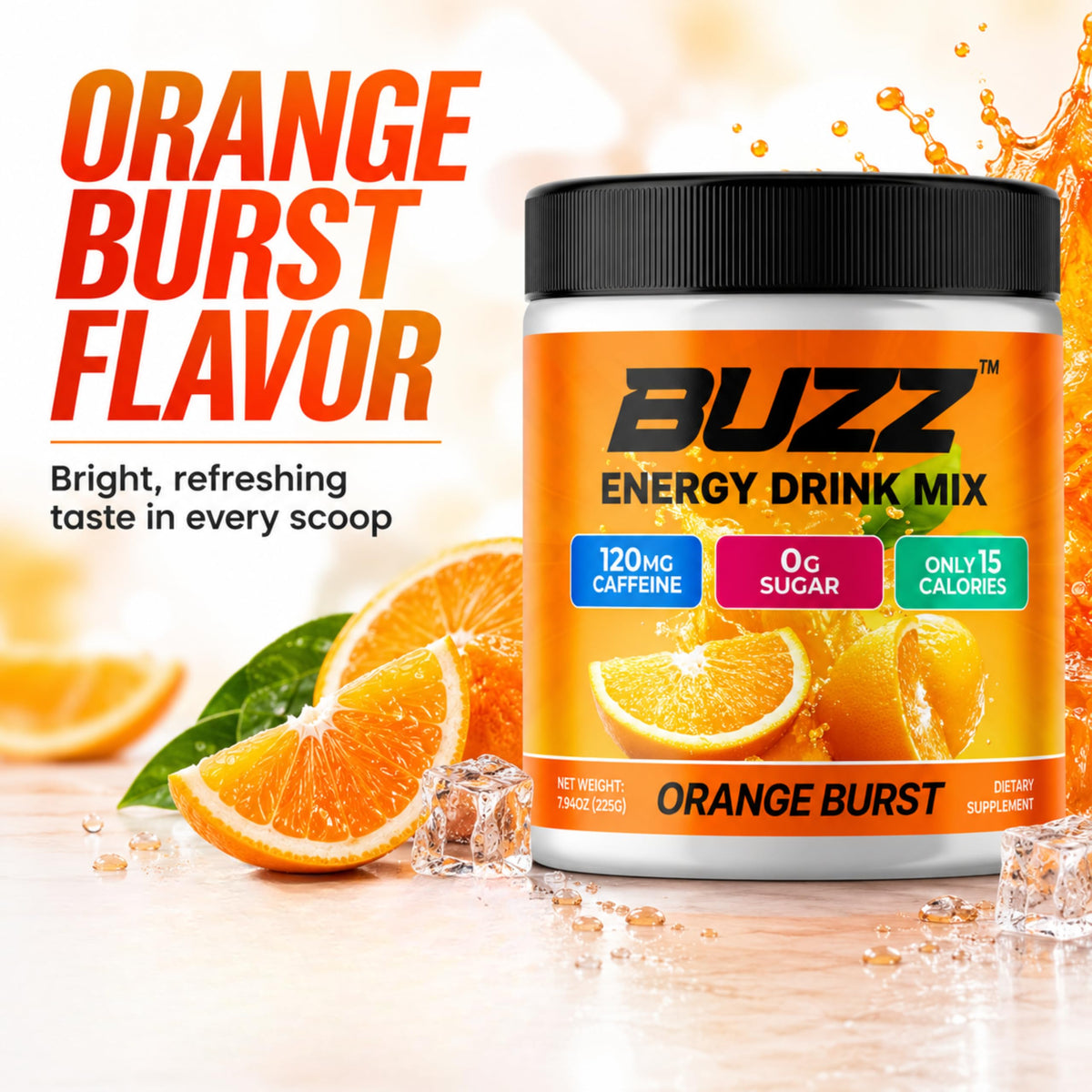 Morning Buzz Energy Drink Powder - Energy Boost Drink Mix