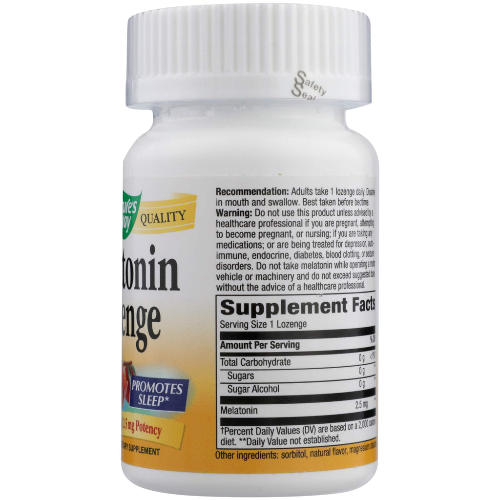 Nature's Way Melatonin 2.5 mg - 100 Lozenges - image 5