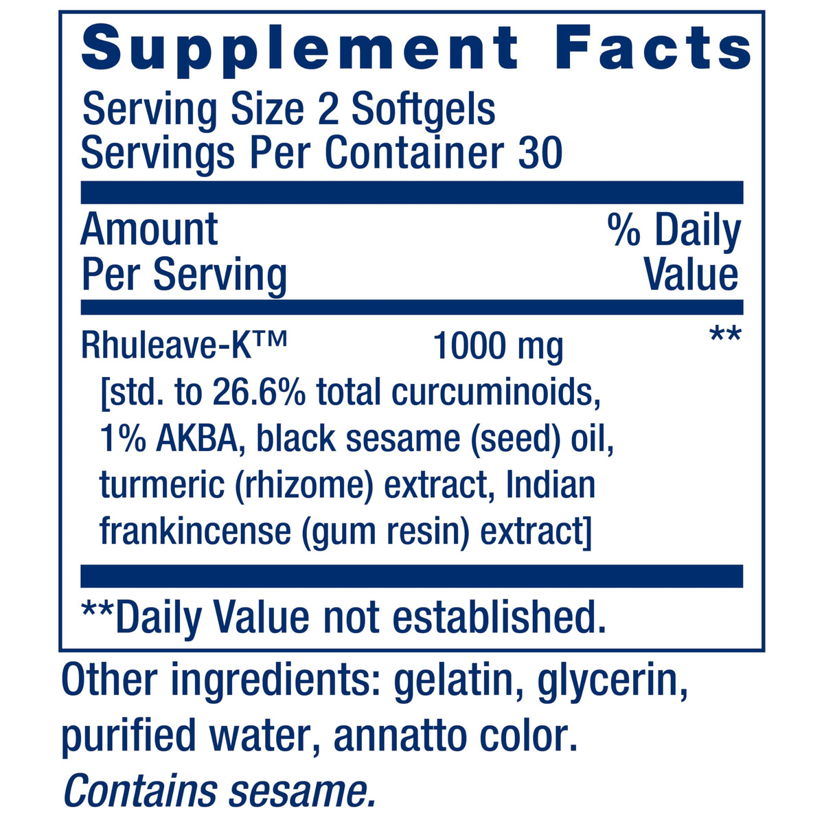 Life Extension Fast Acting Relief Turmeric Boswellia - 60 Softgels - image 3