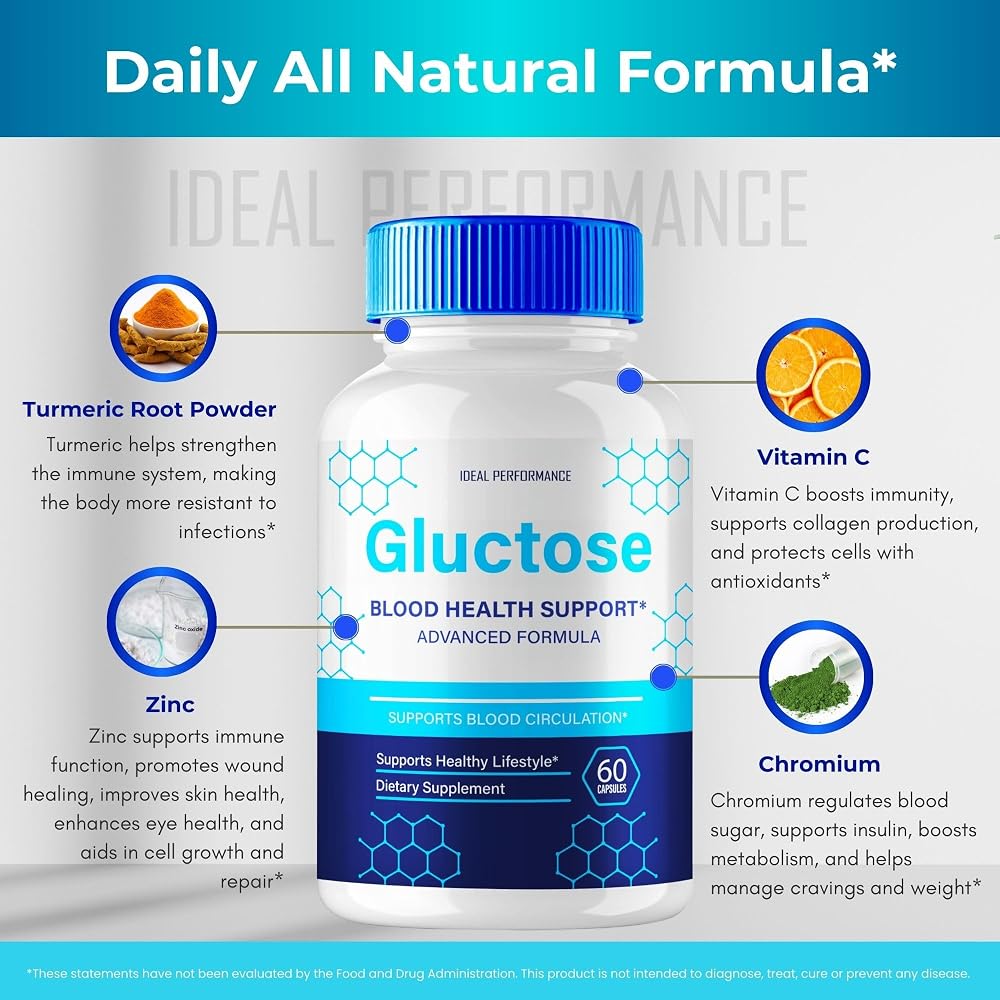 IDEAL PERFORMANCE Gluctose Blood Support Formula - 180 Capsules - image 7