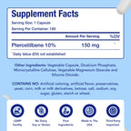 NasaBeahava Pterostilbene 150mg Antioxidant Capsules - 180 Count - image 5