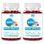 VITA GLOBE Biotin Gummies 5000mcg for Hair, Skin & Nails - 80 Gummies