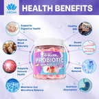 LILICARE Sugar Free Probiotic Gummies 60 Billion CFU