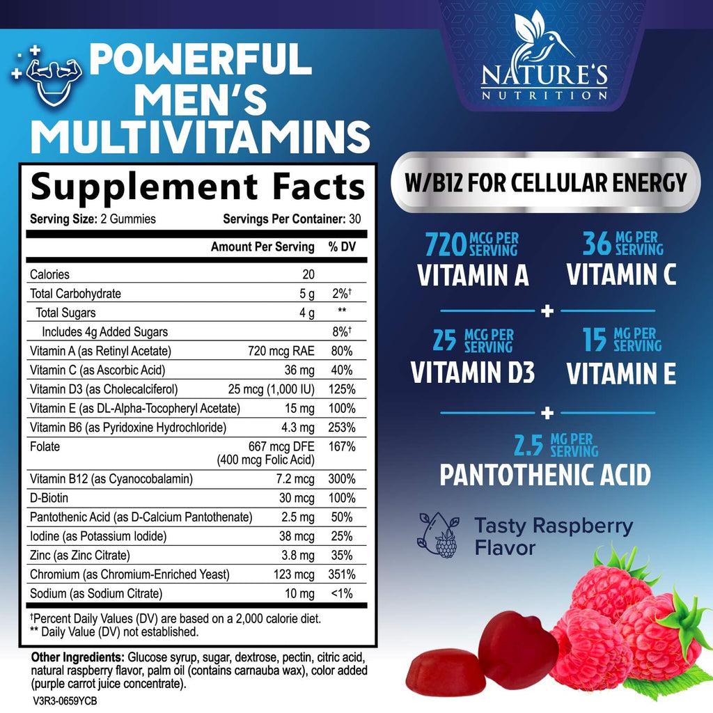 Nature's Nutrition Multivitamin for Men - 60 Gummies - image 2