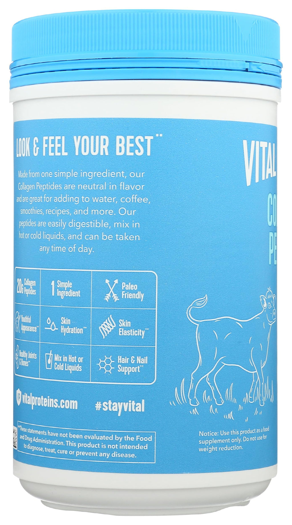 Vital Proteins Collagen Peptide Protein Powder Unflavored - 10 oz - image 3