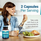 Nested Naturals Magnesium Glycinate 200mg - 240 Vegan Capsules - image 3