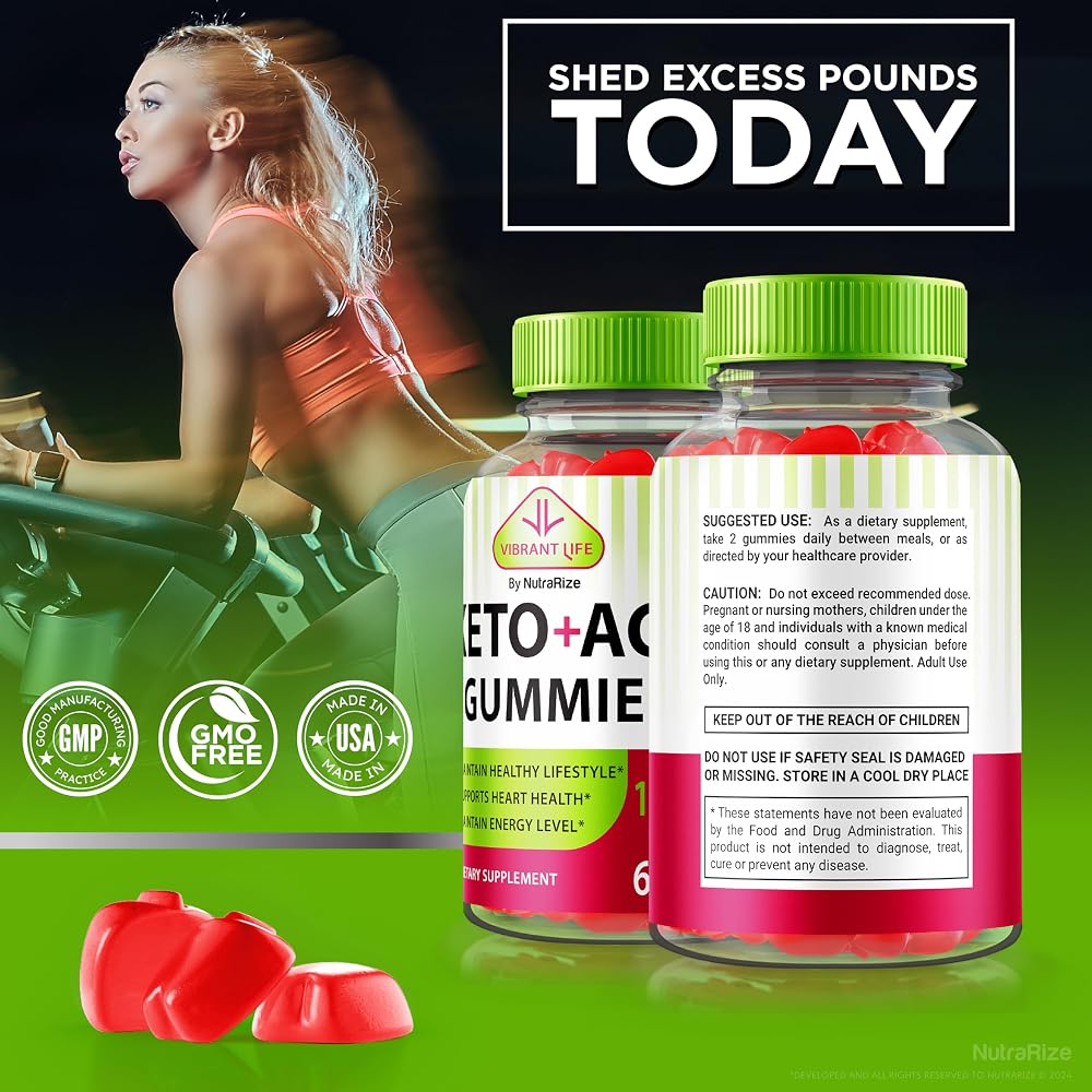 NutraRize Vibrant Life Keto ACV Gummies - 180 Gummies - image 8