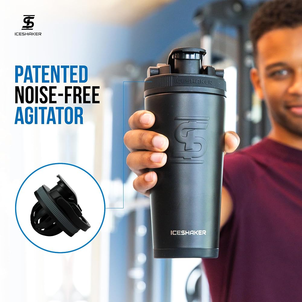 Ice Shaker Insulated Stainless Steel Shaker Bottle - 26oz - image 5