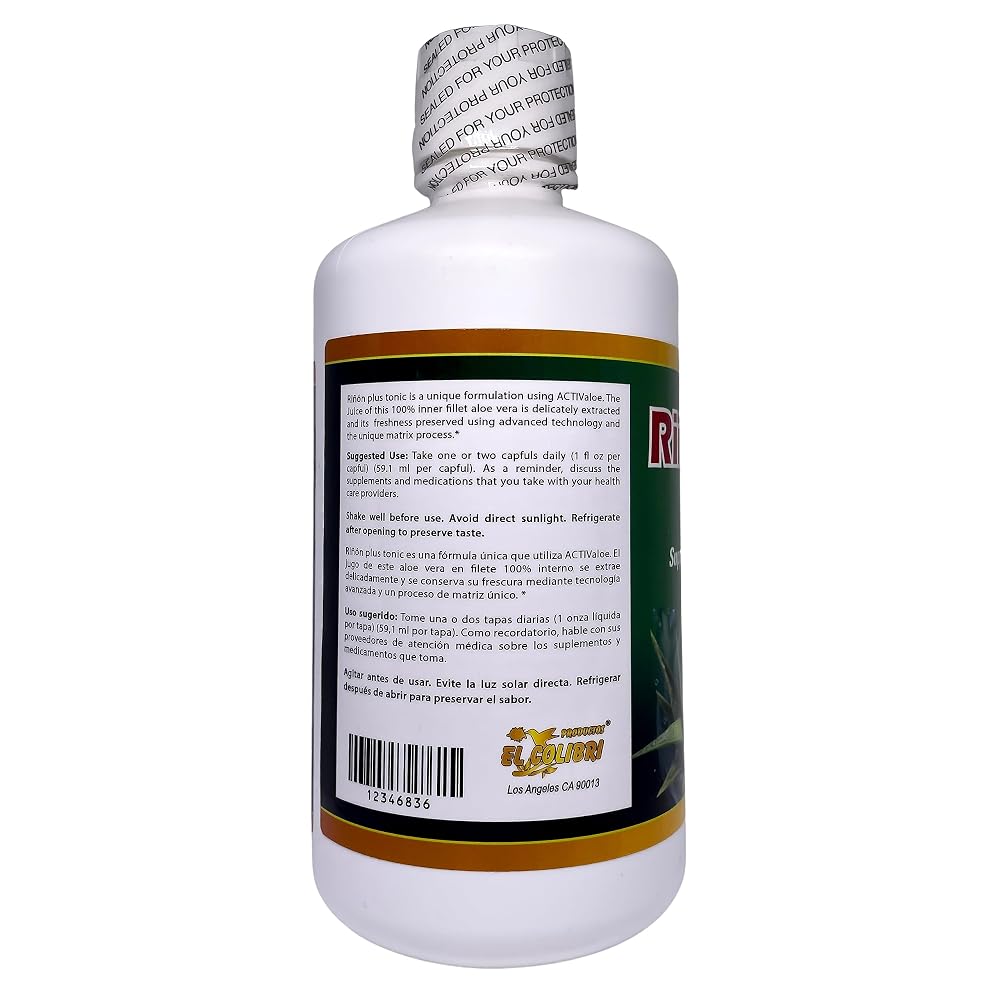 Productos El Colibri Rinon Plus Tonic Liquid Dietary Supplement - 32 Fl Oz - image 3