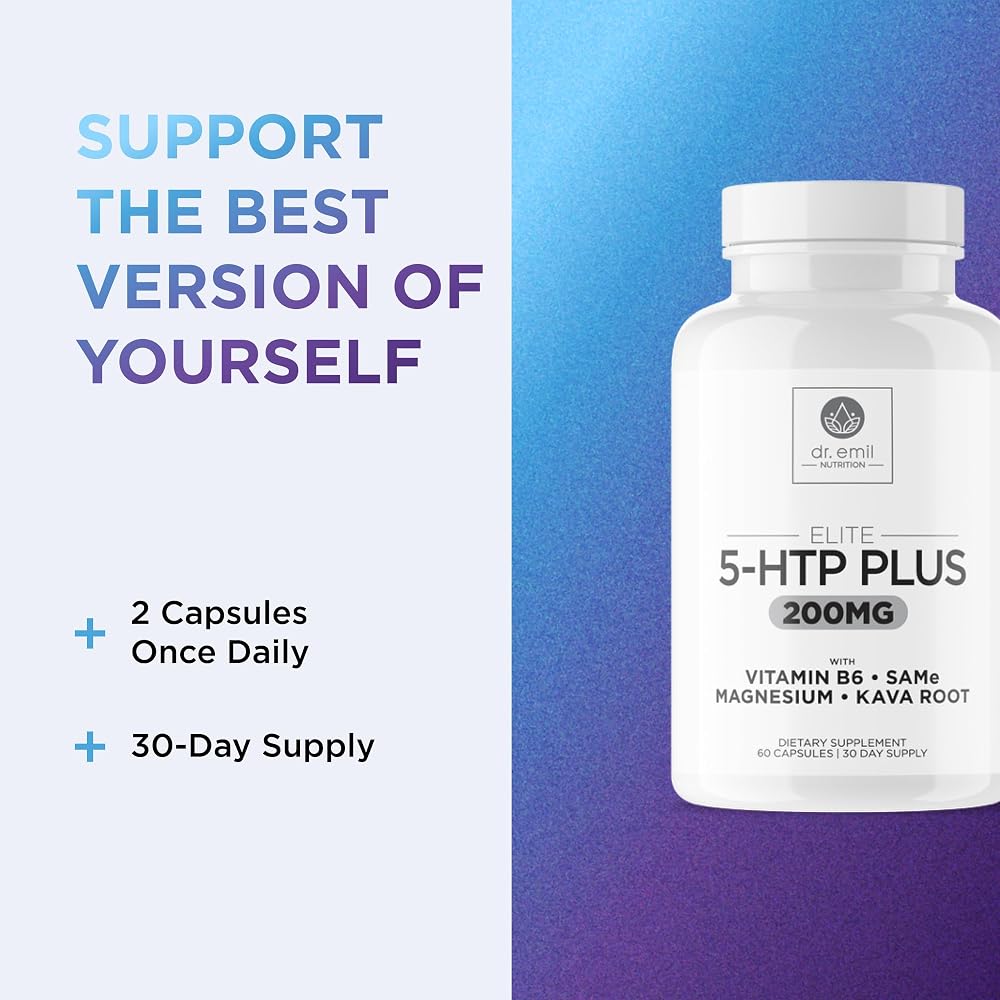 Dr. Emil Elite 5-HTP Plus Mood Support - 60 Capsules - image 6