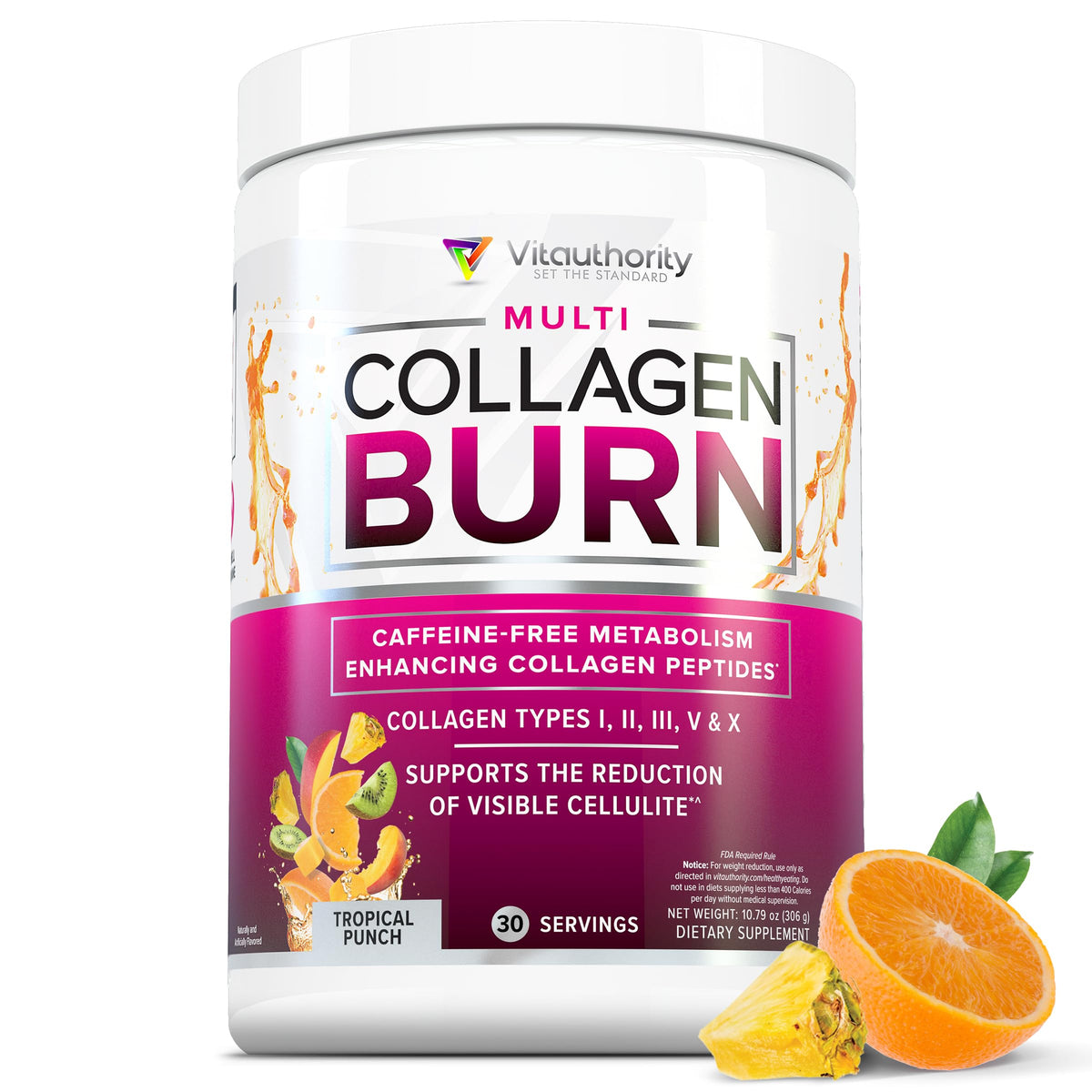 Vitauthority Hydrolyzed Collagen Powder for Weight Loss - Collagen