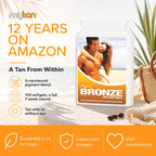 MyTan Bronze Tanning Softgels with Natural Carotenoids - 100 Softgels - image 2