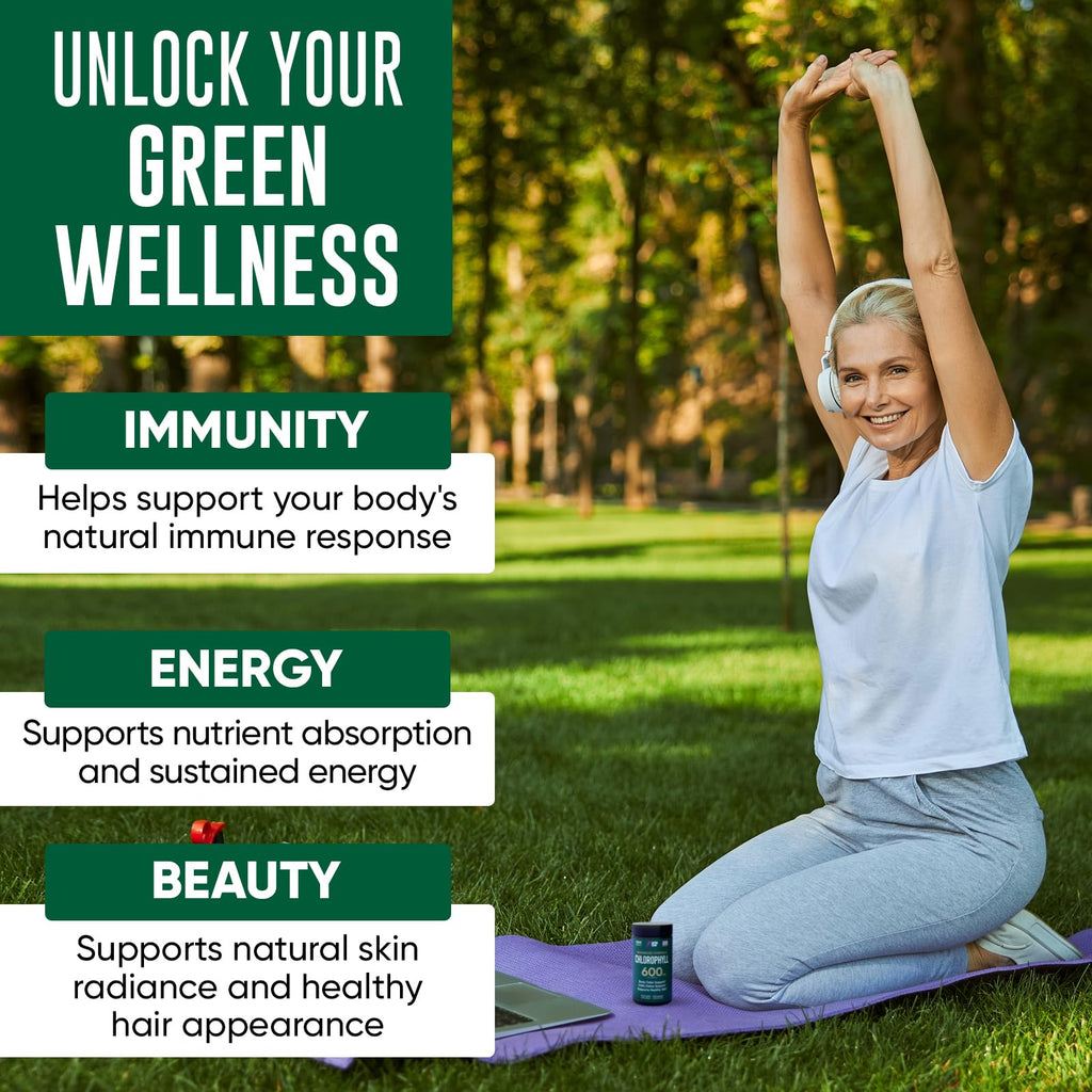 Alpha Flow Chlorophyll 600 mg Capsules - 120 Capsules - image 6