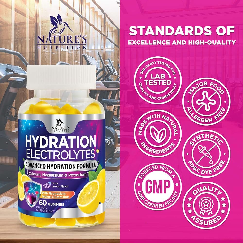 Nature's Nutrition Hydration Electrolyte Gummies - Daily Liquid