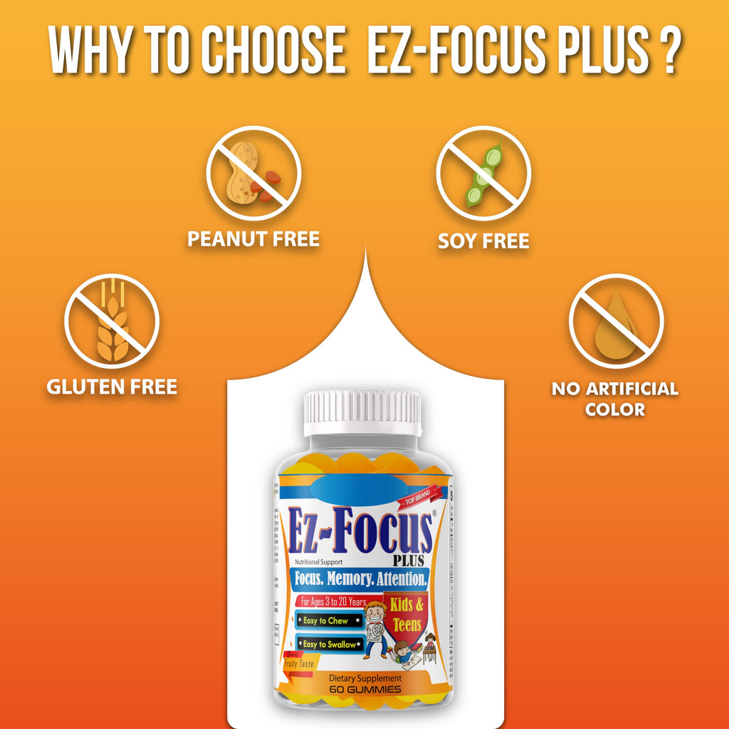 Ez-Focus Plus Brain Booster Omega-3 Kids Cognitive Support - 60 Softgels - image 6