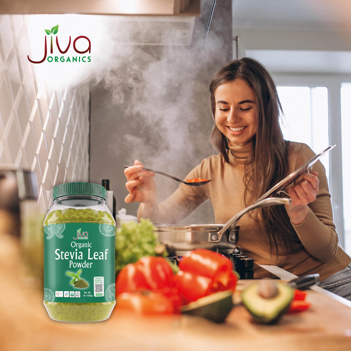 Jiva Organics Natural Stevia Leaf Powder - 1 Pound - image 6