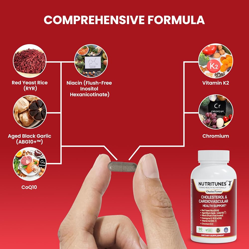 Nutritunes CholesTunes Cholesterol Support Supplement - 90 Capsules - image 3