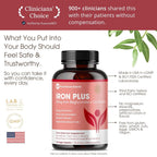 Pure Micronutrients Iron Bisglycinate 25mg for Women - 120 Capsules - image 5