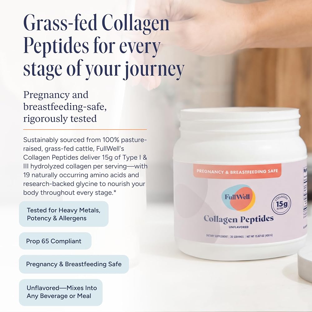 FullWell Unflavored Collagen Peptides Powder - 30 Servings - image 2