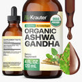 BIO KRAUTER Organic Ashwagandha Drops for Mood Support - 4 Fl Oz