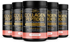 FREZZOR Collagen Peptides Powder, 100% Grass-Fed - 5 Jars