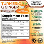 Nature's Nutrition Turmeric Curcumin Supplement - 95% Curcuminoids