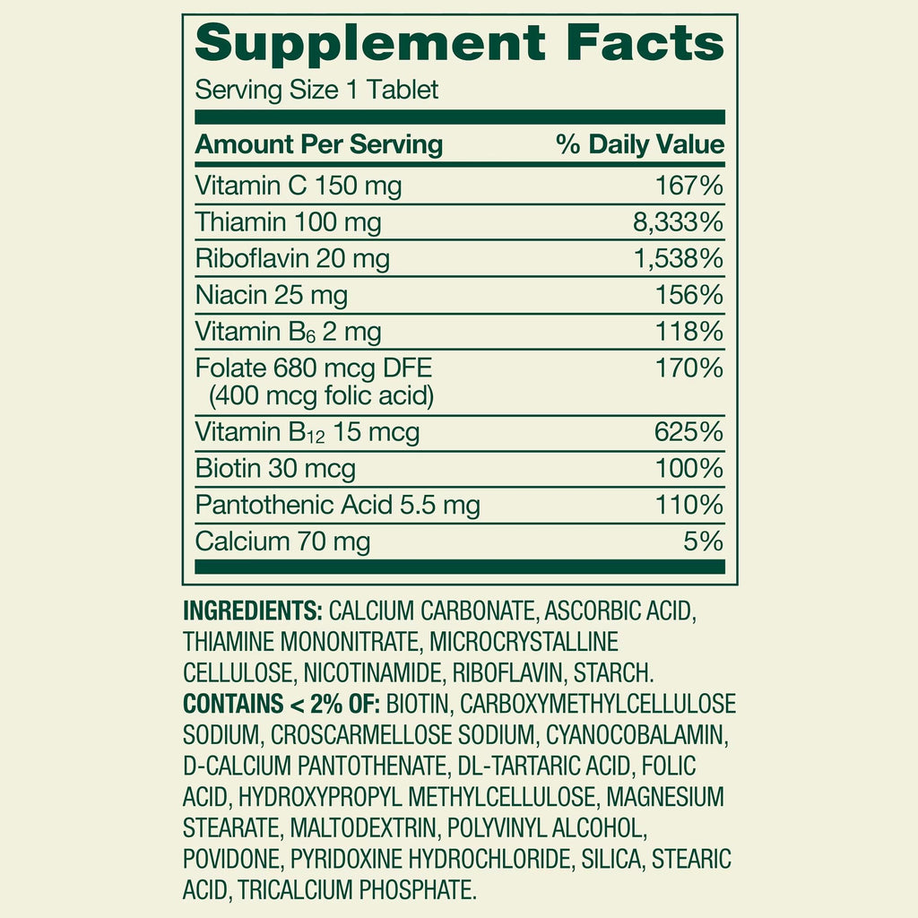 LUAL Spring Valley Super Vitamin B Complex - 250 Tablets - image 4