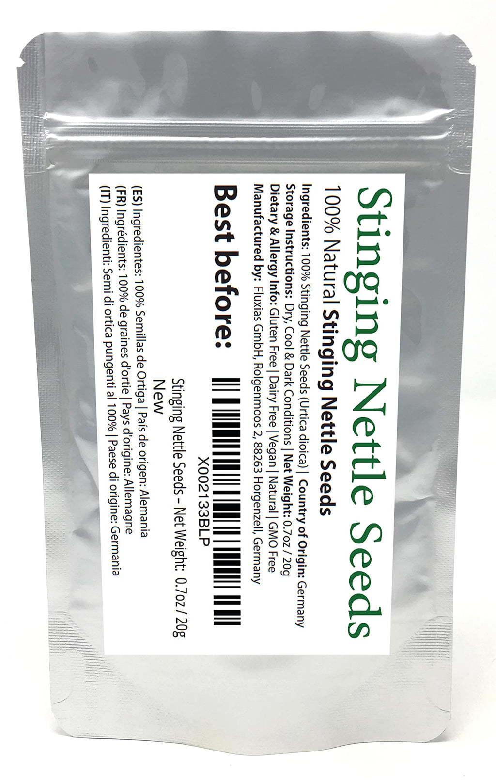Bluechai Stinging Nettle Seeds Vegan Protein - 20g - image 2