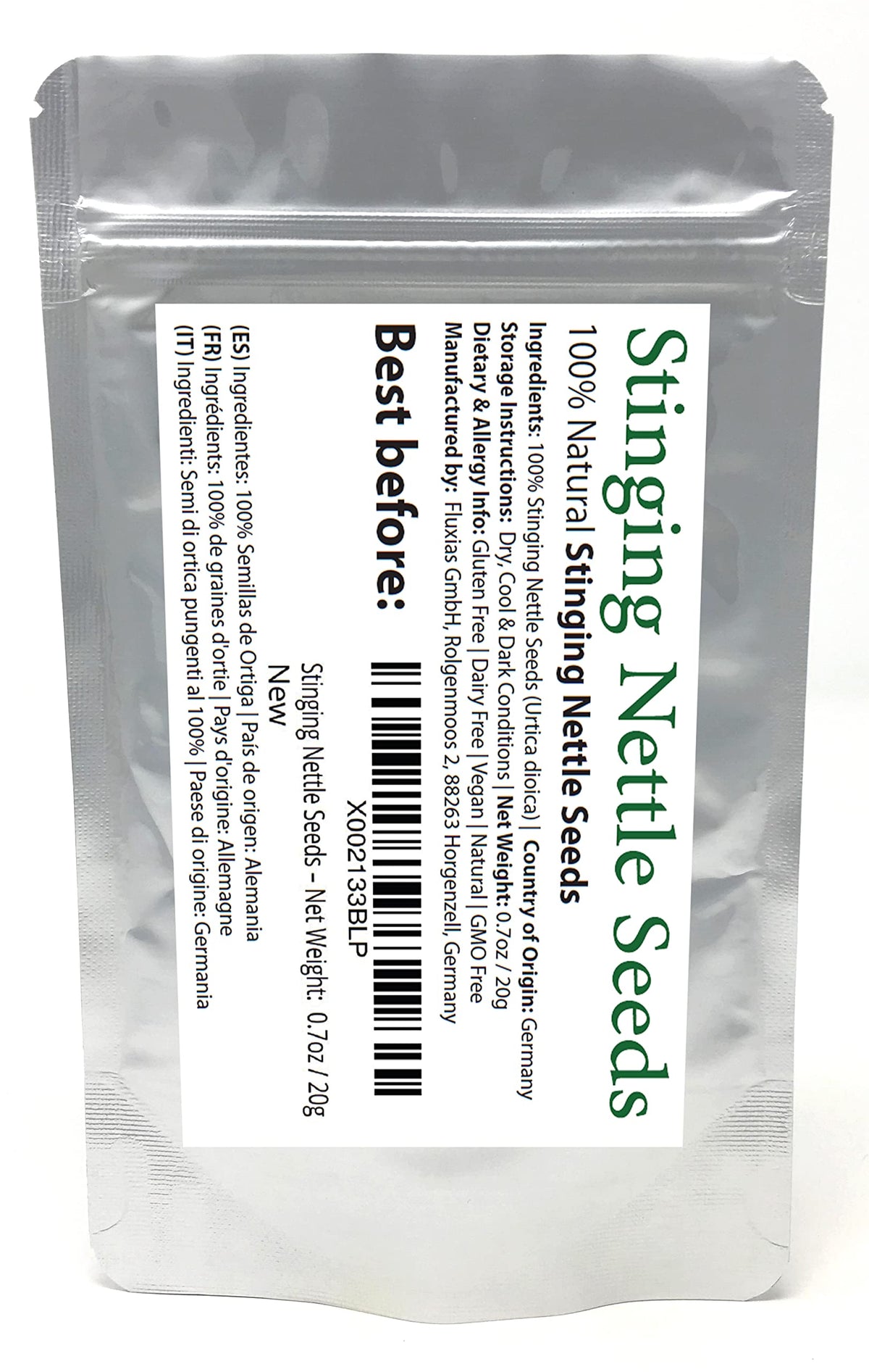 Bluechai Stinging Nettle Seeds Vegan Protein - 20g - image 2