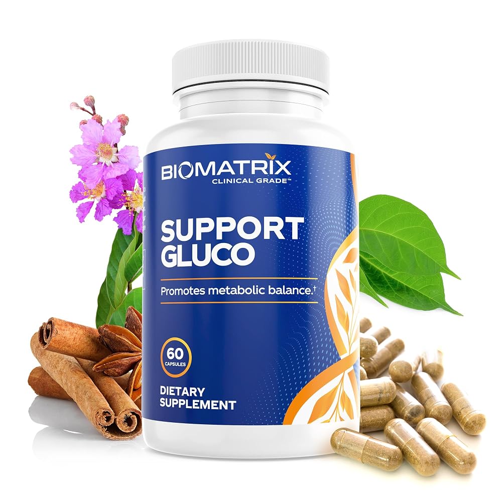 BioMatrix Support Gluco Metabolism Supplement - 60 Capsules