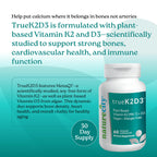 NatureCity TrueK2D3 Plant Based Vitamin K2 & D3 Supplement - image 2
